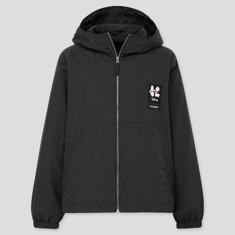 Uniqlo x AMBUSH Minnie Mouse Disney Black Zip Lightweight Jacket Size S